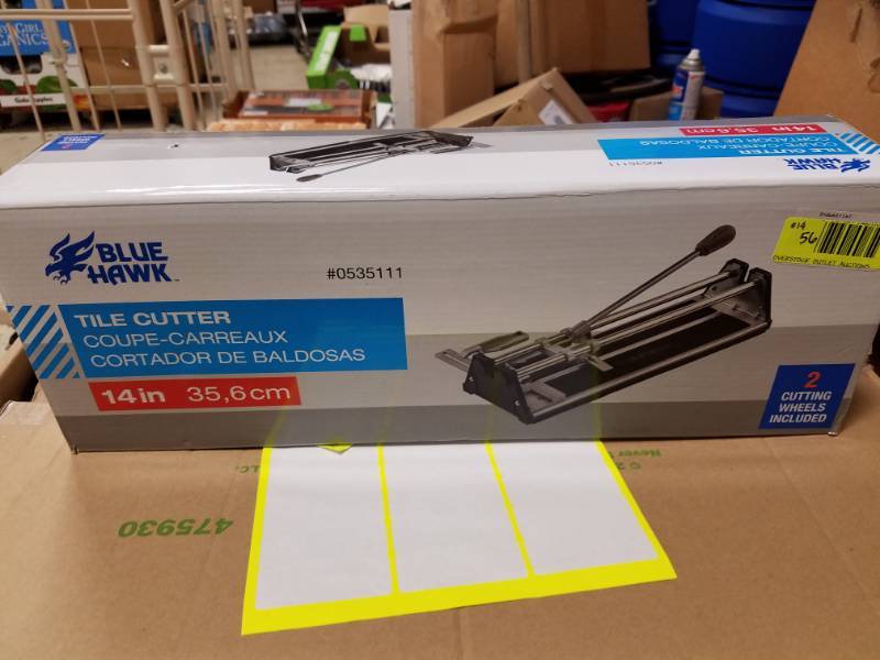 Blue hawk 14 store inch tile cutter